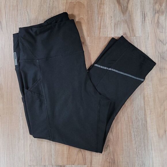 🔺️RBX Black Capri Athletic Pants w/Pockets XLarge - Picture 1 of 11